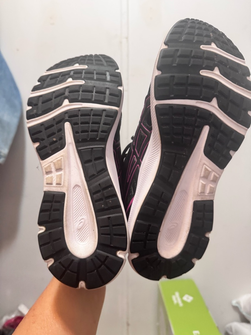 Asics Black and Pink Athletic Shoes - Picture 4 of 4